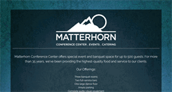 Desktop Screenshot of matterhornbanquets.com