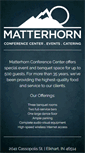 Mobile Screenshot of matterhornbanquets.com